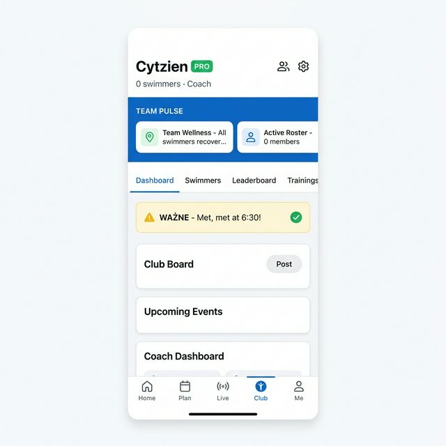 SwimLog Coach Club Management