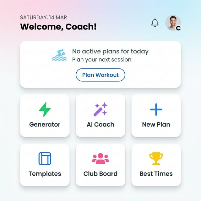 SwimLog Coach Dashboard