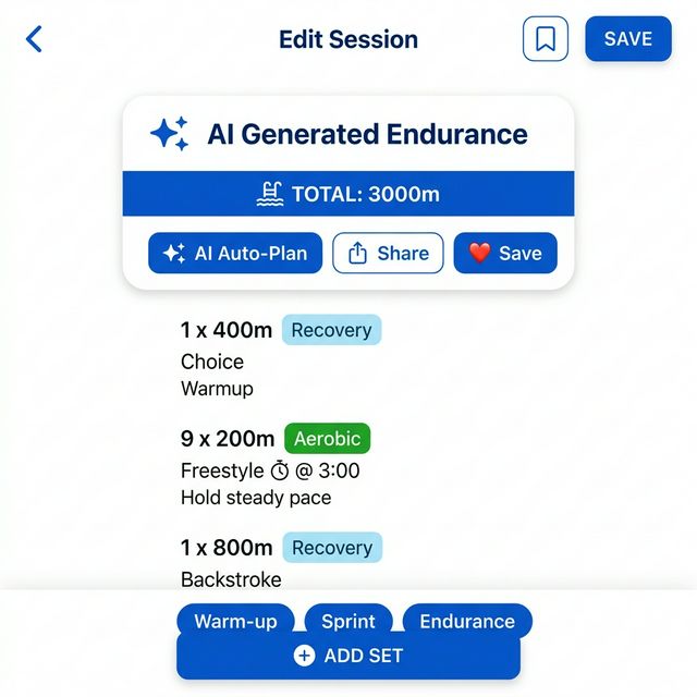 SwimLog Coach Session Editor